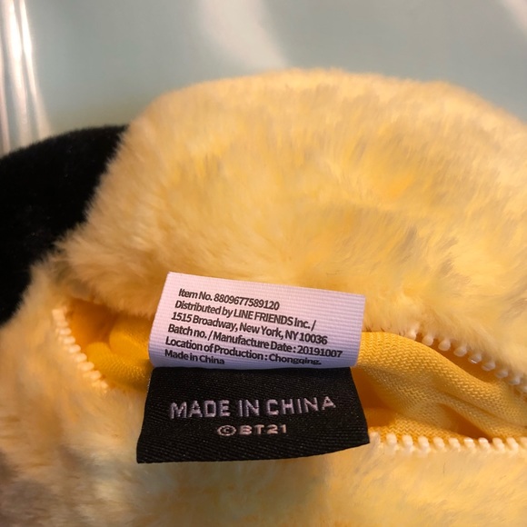 LINE FRIENDS BT21 BTS Official Baby Chimmy Flat Small Pouch Coin Purse P… - Picture 7 of 9